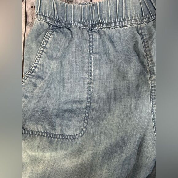 Talbots Tencel Blue Chambray Weekend Wash Casual Soft Comfy Joggers Size L - Picture 11 of 16